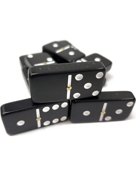 Juego de Dómino Doble Seis Jumbo Negro Marion & Co.