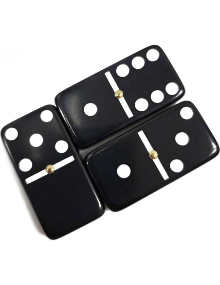 Juego de Dómino Doble Seis Jumbo Negro Marion & Co.