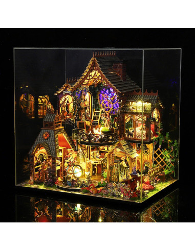 Kit Casa de Muñecas Madera Fifijoy Espíritu Mágico 26x19x27cm