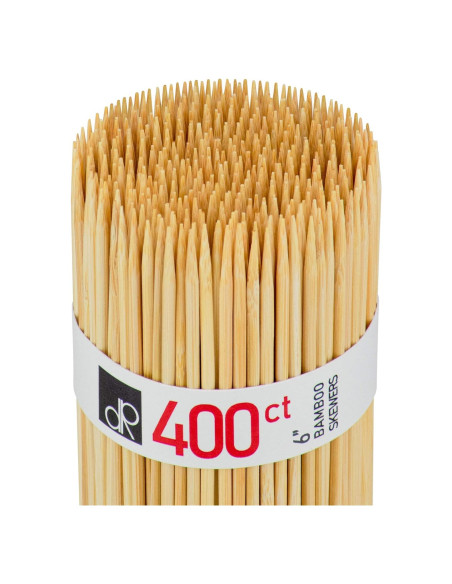 Palitos de Brocheta de Bambú DecorRack 15 cm - Paquete de 400