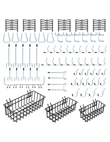 Kit de Accesorios para Tablero de Clavos Daanxw 1/4" Extra Grueso