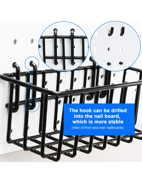Kit de Accesorios para Tablero de Clavos Daanxw 1/4" Extra Grueso