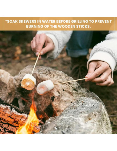 Palitos de Brocheta de Bambú DecorRack 15 cm - Paquete de 400