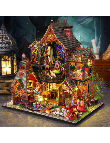 Kit Casa de Muñecas Madera Fifijoy Espíritu Mágico 26x19x27cm