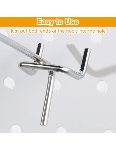 Ganchos para Tablero de Clavos Funrous 100 Piezas Acero Inoxidable