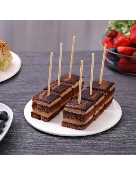 200 Pinchos de Bambú Naturales NadaKin 15 cm para Aperitivos