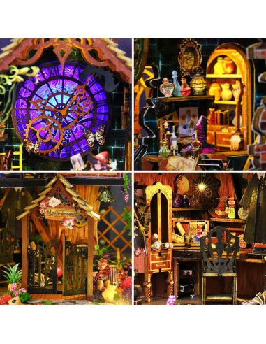 Kit Casa de Muñecas Madera Fifijoy Espíritu Mágico 26x19x27cm