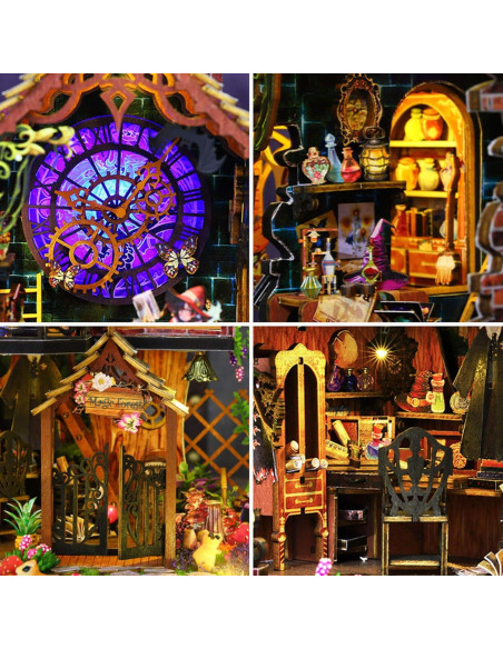 Kit Casa de Muñecas Madera Fifijoy Espíritu Mágico 26x19x27cm