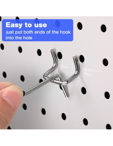 Ganchos para Tablero de Clavos Moxweyeni 100 Pcs 5.08 cm