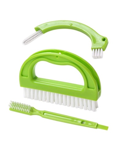 Cepillo Limpiador de Lechada Living&Giving Verde 3 en 1