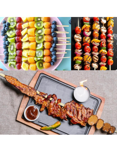 Palitos de S'mores de Bambú CrazyTerra 50 Pcs 44.5 cm