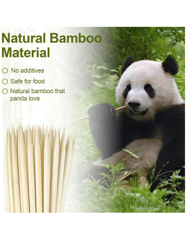 Palitos de S'mores de Bambú CrazyTerra 50 Pcs 44.5 cm