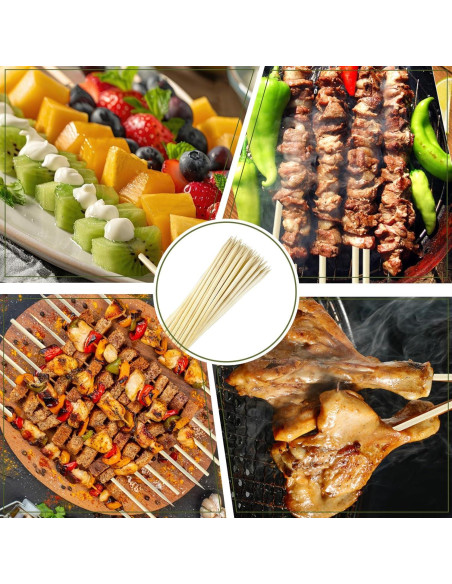 Palitos de S'mores de Bambú CrazyTerra 50 Pcs 44.5 cm Palitos de S'mores de Bambú CrazyTerra 50 Pcs 44.5 cm