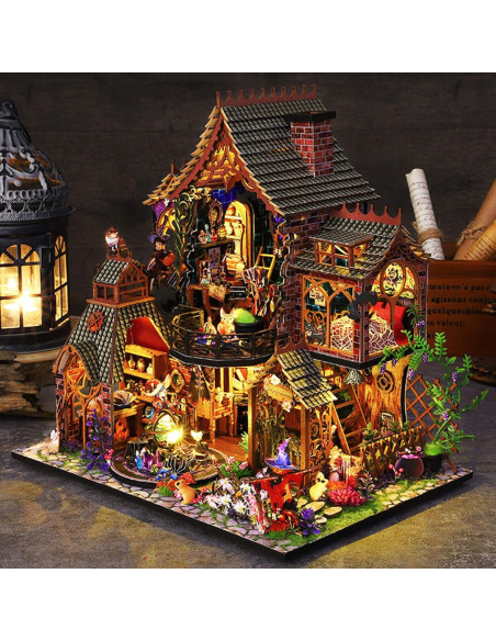 Kit Casa de Muñecas Madera Fifijoy Espíritu Mágico 26x19x27cm