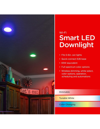 UltraPro Bombilla LED Inteligente Wi-Fi 65W RGB Regulable