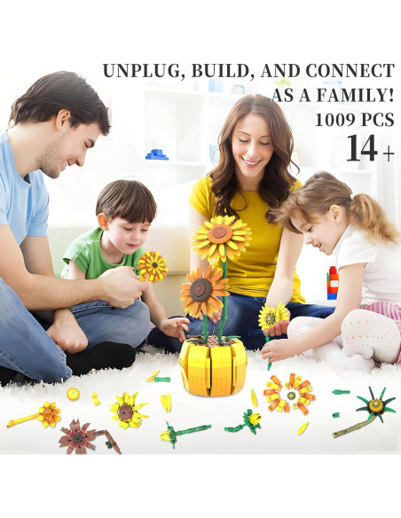 Juego de Construcción de Girasoles Mavo Brix 11002 para Adultos Juego de Construcción de Girasoles Mavo Brix 11002 para Adultos