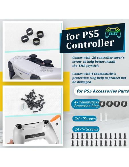 Paquete de 4 Joysticks Electromagnéticos TMR para PS5 Paquete de 4 Joysticks Electromagnéticos TMR para PS5