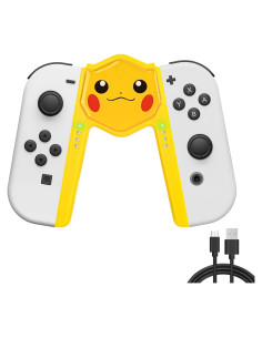 Agarre de Carga Rápida DLseego para Joy-Con Switch Amarillo