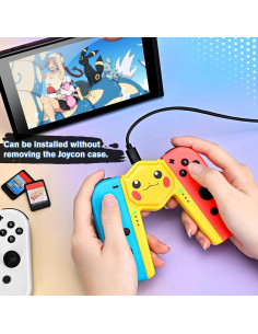 Agarre de Carga Rápida DLseego para Joy-Con Switch Amarillo 2
