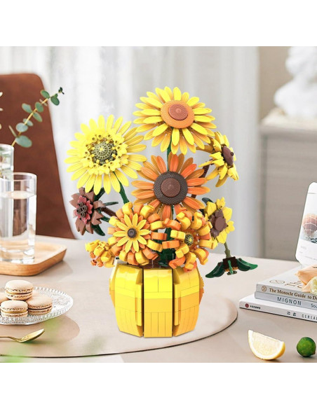 Juego de Construcción de Girasoles Mavo Brix 11002 para Adultos Juego de Construcción de Girasoles Mavo Brix 11002 para Adultos