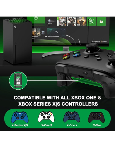 Cargador para Baterías Recargables Xbox One DINOSTRIKE 4080mWh