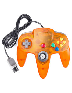 Controlador Joystick Remoto N64 Miadore Naranja Transparente