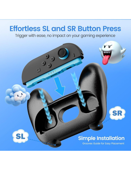 Agarre Ergonómico WEOTOO para JoyCon Switch 2 (2025) - Antideslizante
