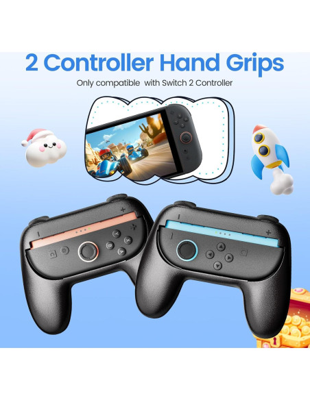Agarre Ergonómico WEOTOO para JoyCon Switch 2 (2025) - Antideslizante