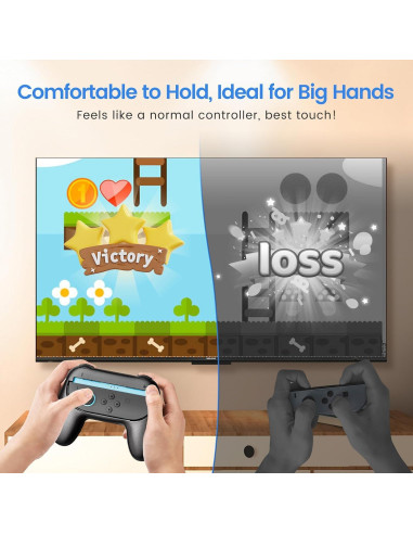 Agarre Ergonómico WEOTOO para JoyCon Switch 2 (2025) - Antideslizante