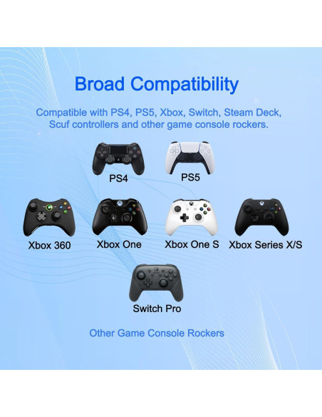 36 Anillos de Precisión MYPUQIAO para Joystick PS4 PS5 Xbox