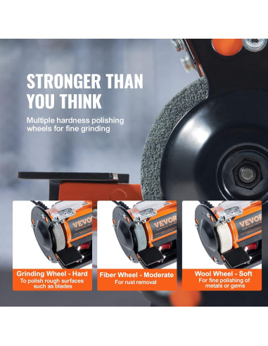 Pulidor de Banco VEVOR 3590RPM con 100 Accesorios
