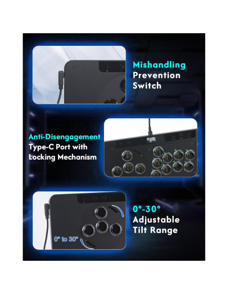 Conjunto de Controladores Arcade Sehawei X1 + Wingman XB 3