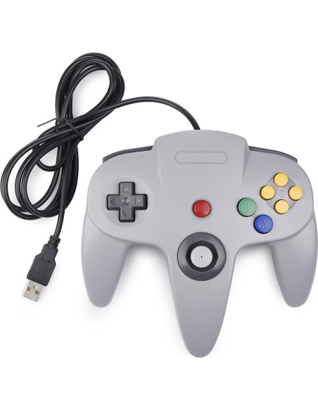 Controlador USB Suily N64 para PC y Raspberry Pi - 1.8m