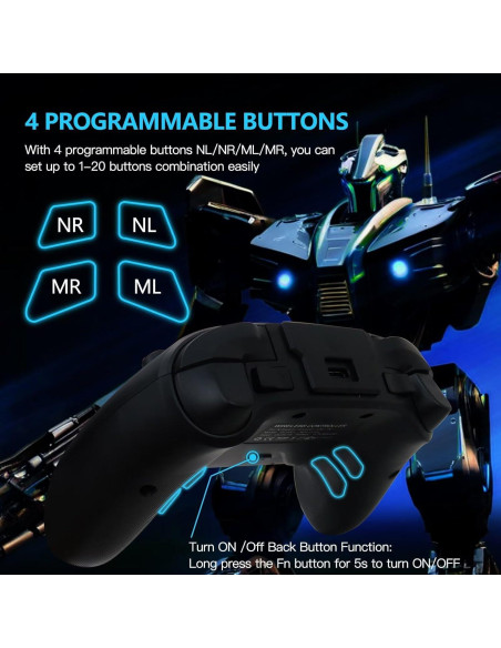 Controlador Inalámbrico USonline911 con Joystick Hall y Giroscopio