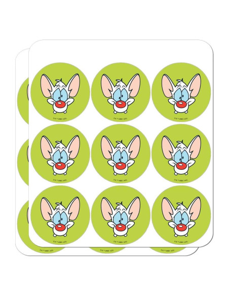 Planificador de Stickers Pinky y Cerebro - 18 Pegatinas 5.08 cm