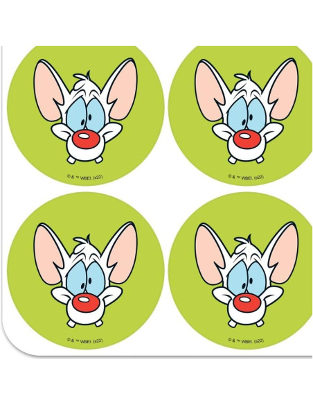 Planificador de Stickers Pinky y Cerebro - 18 Pegatinas 5.08 cm
