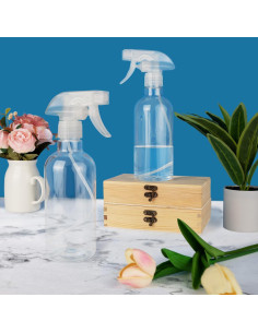 Botellas de Spray DIYSELF 2 Pack 500ml Ajustables Transparentes 2