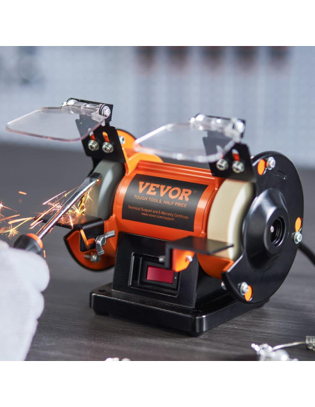 Pulidor de Banco VEVOR 3590RPM con 100 Accesorios