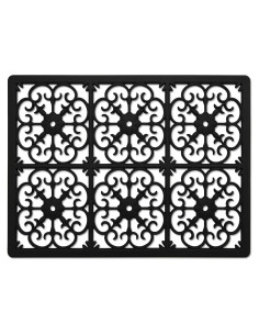 Trivet de Silicona Extra Grande GASARÉ 40.6x30.5cm Negro