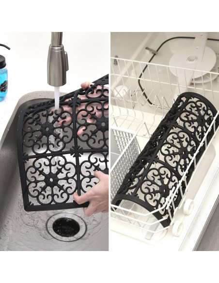 Trivet de Silicona Extra Grande GASARÉ 40.6x30.5cm Negro