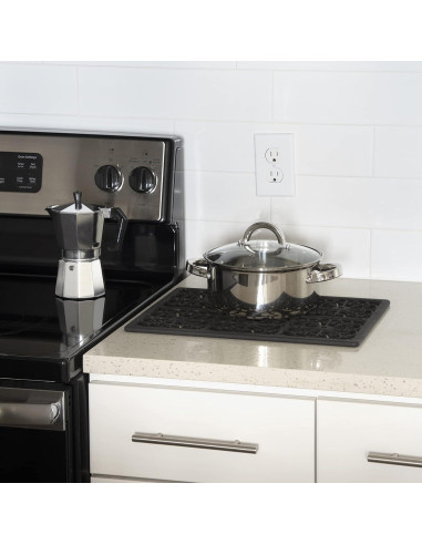 Trivet de Silicona Extra Grande GASARÉ 40.6x30.5cm Negro