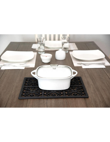 Trivet de Silicona Extra Grande GASARÉ 40.6x30.5cm Negro
