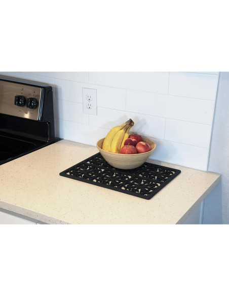 Trivet de Silicona Extra Grande GASARÉ 40.6x30.5cm Negro