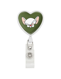 Portabadge Retráctil Corazón Pinky y Cerebro - Graphics & More