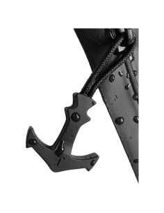 Tiradores de Cremallera de Paracord Negro LDCRE 5 Piezas