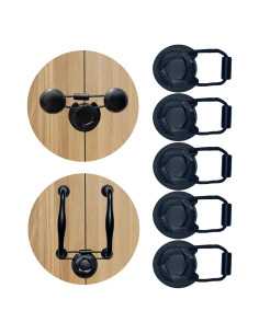 Cerraduras de Gabinete a Prueba de Niños Junhui 5 Pcs Negro