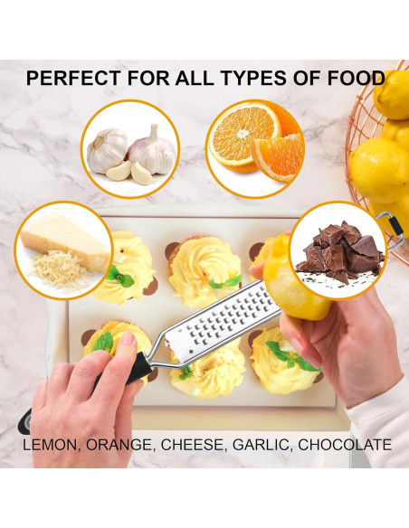 Rallador Zester 2 en 1 Grace & Grind - Acero Inoxidable 40.96 cm