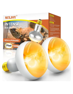 Bombilla de Calor para Reptiles MIXJOY 100W 2Pack UVA