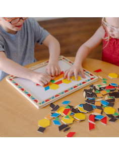 Juego de Bloques Magnéticos de Madera Melissa & Doug 120 Piezas 2