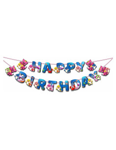 Banner de Cumpleaños Baby Shark - 3.66m - Colorido y Divertido